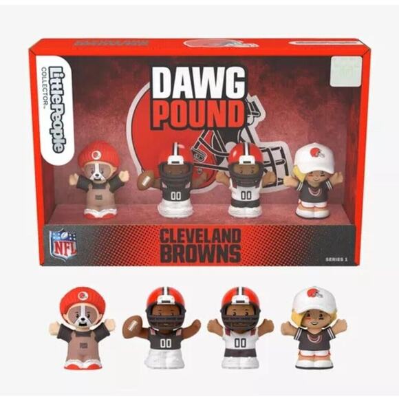 Fisher Price - Little People Collector NFL Cleveland Browns 4-Pack - Picture 1 of 10